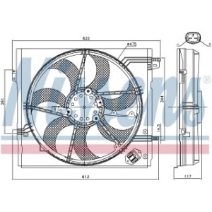 Engine Cooling Fan - Nissens 85935
