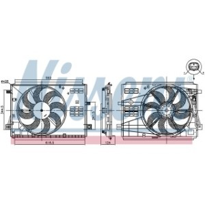 Engine Cooling Fan - Nissens 85973