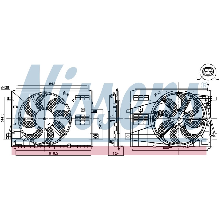 Engine Cooling Fan - Nissens 85973