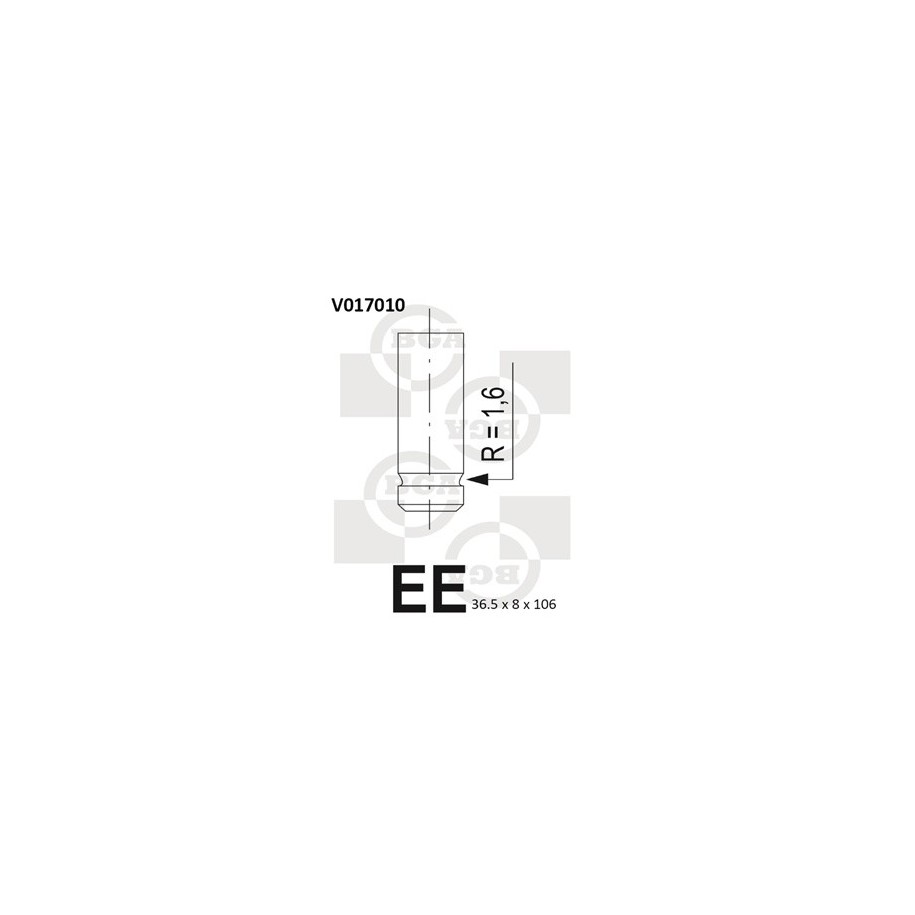 BGA Exhaust Outlet valve V017010 for FIAT