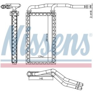 Interior Heating Heat Exchanger - Nissens 707208