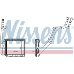 Interior Heating Heat Exchanger - Nissens 707226