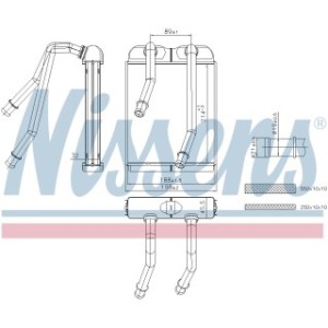 Interior Heating Heat Exchanger - Nissens 707227