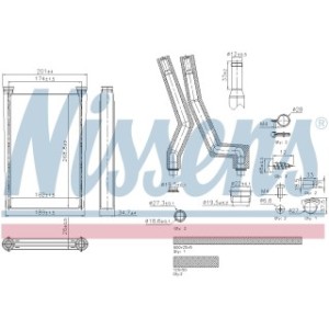 Interior Heating Heat Exchanger - Nissens 707242