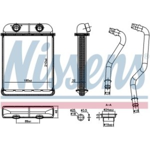 Interior Heating Heat Exchanger - Nissens 707257