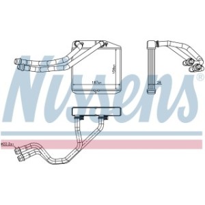 Interior Heating Heat Exchanger - Nissens 71455
