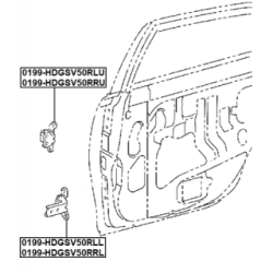 FEBEST Door Hinge 0199-HDGSV50RRL for LEXUS