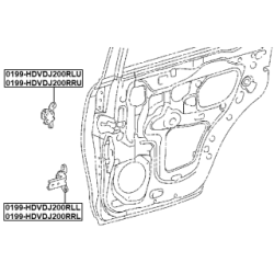 FEBEST Door Hinge 0199-HDVDJ200RLL for LEXUS