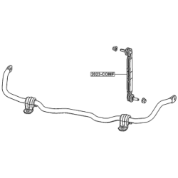FEBEST Stabiliser Drop Link (Coupling Rod) 2023-COMF for JEEP