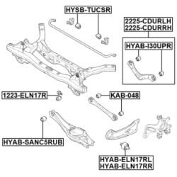 FEBEST Trailing Control Arm 2225-CDURRH for KIA CEED