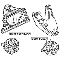 FEBEST Engine Mount BMM-F25N52RH for BMW X3 22116785712