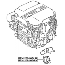 FEBEST Engine Mount BZM-2054WDLH for MERCEDES C-CLASS