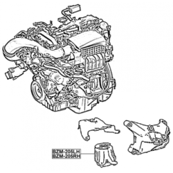 FEBEST Engine Mount BZM-205LH for MERCEDES C-CLASS
