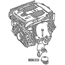 FEBEST Engine Mount BZM-212 for MERCEDES E-CLASS 2122407117