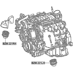 FEBEST Engine Mount BZM-221RH for MERCEDES S-CLASS