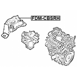 FEBEST Engine Mount FDM-CBSRH for FORD 1686911