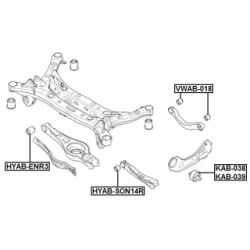 FEBEST Trailing Control Arm Mount KAB-039 for KIA CADENZA