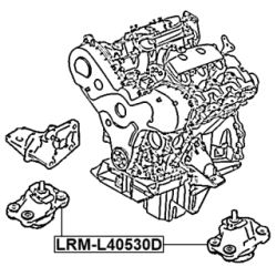FEBEST Engine Mount LRM-L40530D for LAND ROVER RANGE