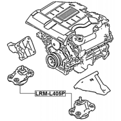 FEBEST Engine Mount LRM-L405P for LAND ROVER RANGE