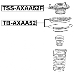 FEBEST Shock Absorber Bearing TB-AXAA52 for TOYOTA &more..