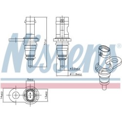 NISSENS Coolant Temperature Sensor 207067 for AUDI, BENTLEY &more