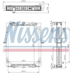 NISSENS Radiator 606425 for DAF 1709099