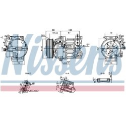 NISSENS Compressor 890591 for VAUXHALL ASTRA,INSIGNIA