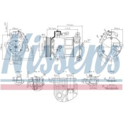 NISSENS Compressor 891186 for JEEP COMPASS K68245076AA