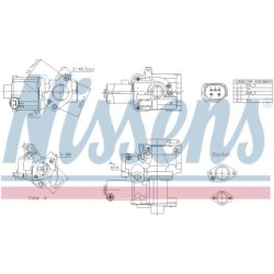 NISSENS EGR Valve 98199 for AUDI, PORSCHE, VW 059131501C