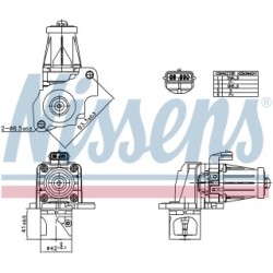 NISSENS EGR Valve 98405 for DACIA, INFINITI, MERCEDES &more