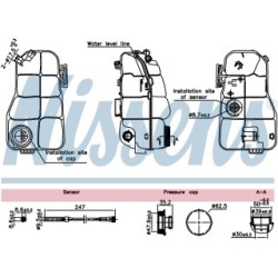 NISSENS Coolant Expansion Tank 996216 for VOLVO V40