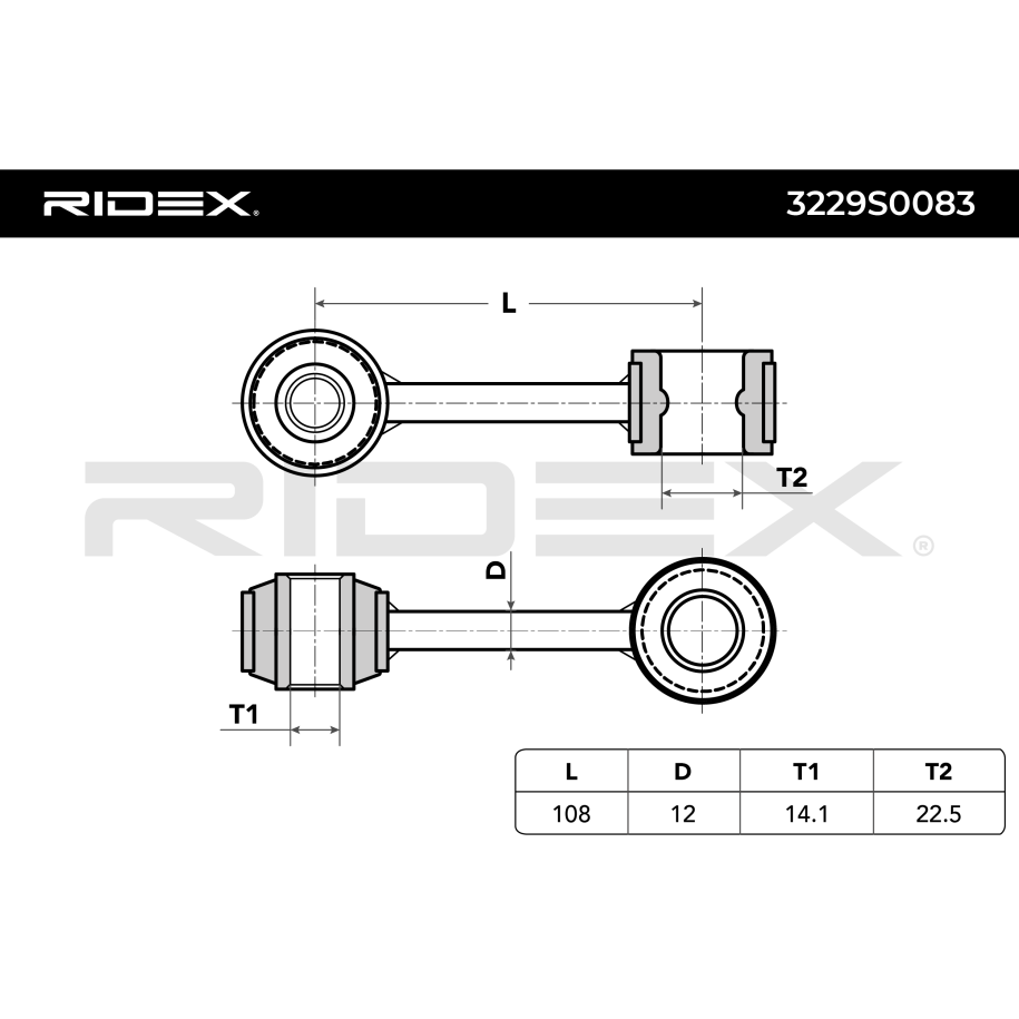 RIDEX Stabiliser Drop Link 3229S0083 for VW TRANSPORTER