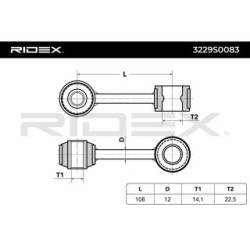 RIDEX Stabiliser Drop Link 3229S0083 for VW TRANSPORTER