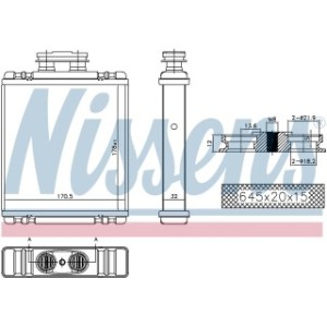Interior Heating Heat Exchanger - Nissens 73997