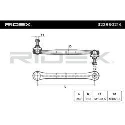Stabiliser Drop Link RIDEX 3229S0214 for FORD