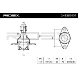 Ball Joint RIDEX 2462S0107 for BMW 1 096 425