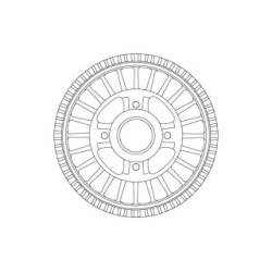 TRW Brake Drum DB4557MR for DACIA