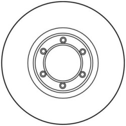 TRW Brake Disc DF1002 for VAUXHALL
