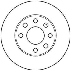 TRW Brake Disc DF1609 for BEDFORD