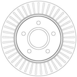 TRW Brake Disc DF6253S for CHRYSLER