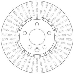 TRW Brake Disc DF6499S for VW OE 7E0615301F
