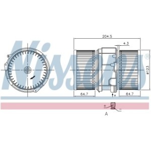 Cabin Air Fan - Nissens 87357