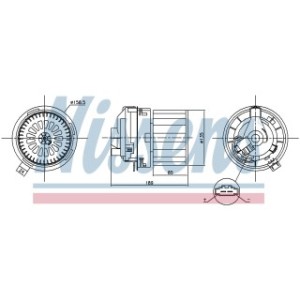 Cabin Air Fan - Nissens 87358