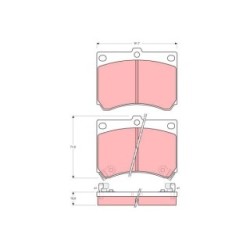 TRW Brake Pad Set GDB1029 for EUNOS