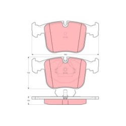 TRW Brake Pad Set GDB1118 for BMW