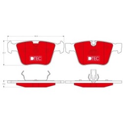 TRW Brake Pad Set GDB1675DTE for MERCEDES M-CLASS