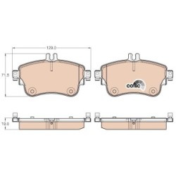 TRW Brake Pad Set GDB1933 for MERCEDES A-CLASS