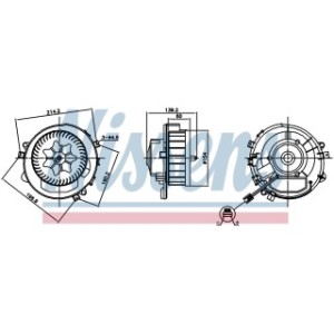 Cabin Air Fan - Nissens 87525