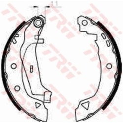 TRW Brake Shoe Set GS8240 for ALFA ROMEO