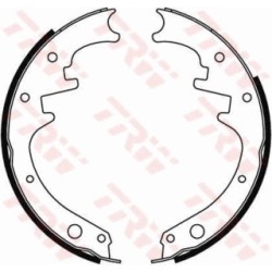 TRW Brake Shoe Set GS8412 for AMC